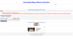 Desktop Screenshot of lottery-calculator.com